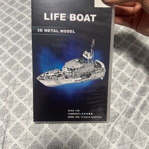Coast Guard Life Boat 3D Metal Model Life Boat